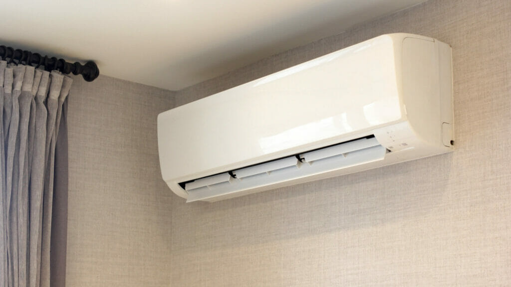 A standard outdoor AC unit, symbolizing the article's exploration of how air conditioners function to regulate indoor humidity levels