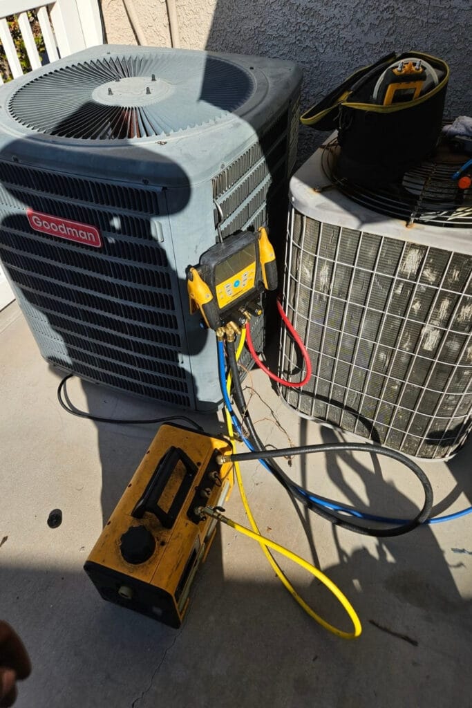 Same-day AC repair completed on residential unit in Las Vegas, NV